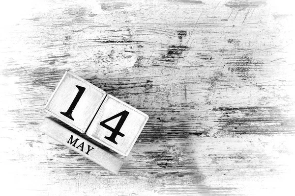 Mayo Calendario Madera —  Fotos de Stock