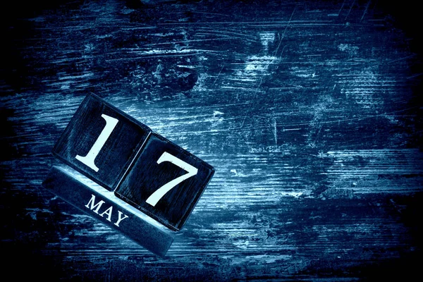 Ξύλινο Ημερολόγιο Ημερομηνία Μάιος — Φωτογραφία Αρχείου