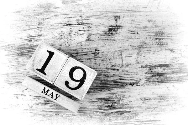 Maggio Calendario Legno — Foto Stock