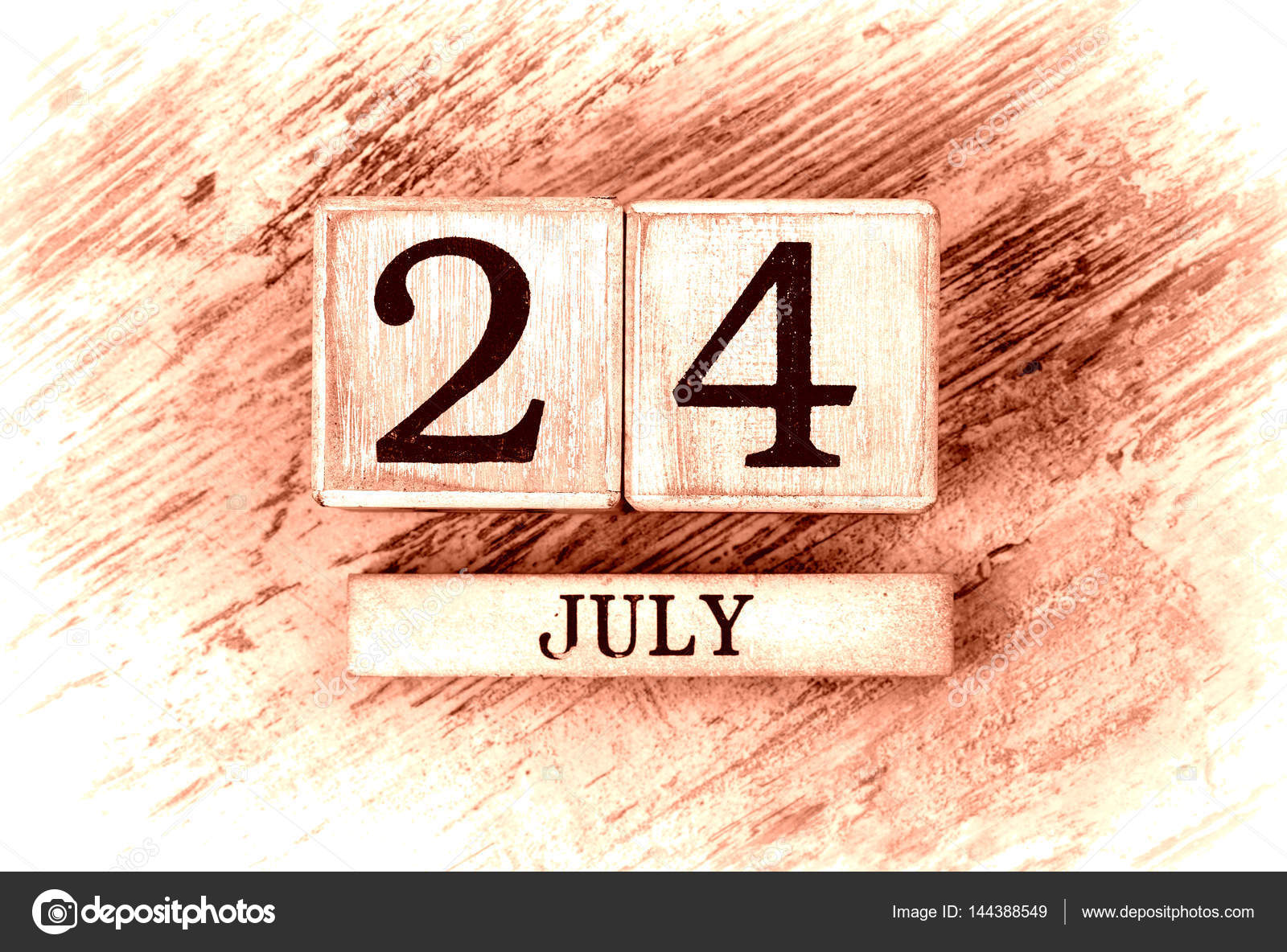 July 24th Wooden Calendar — Stock Photo © EsinDeniz #144388549