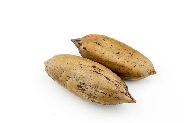 Pecan nuts on white background — Stock Photo, Image