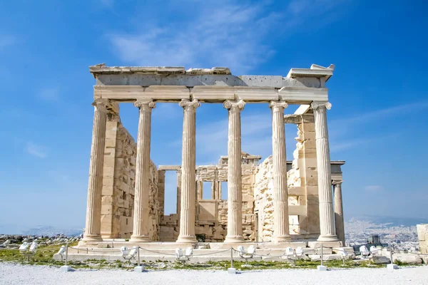 Partenón en la acrópolis en Athens, Grecia —  Fotos de Stock