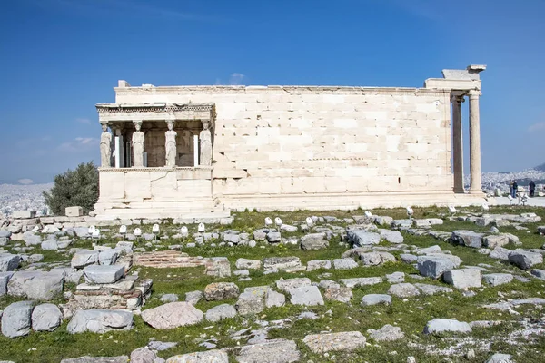 Partenón en la acrópolis en Athens, Grecia —  Fotos de Stock