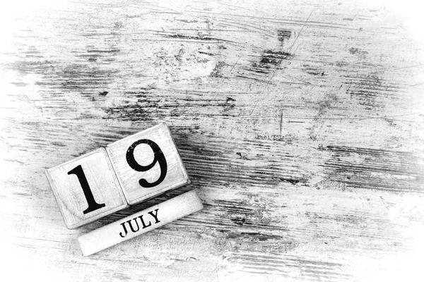 19 июля Календарь — стоковое фото