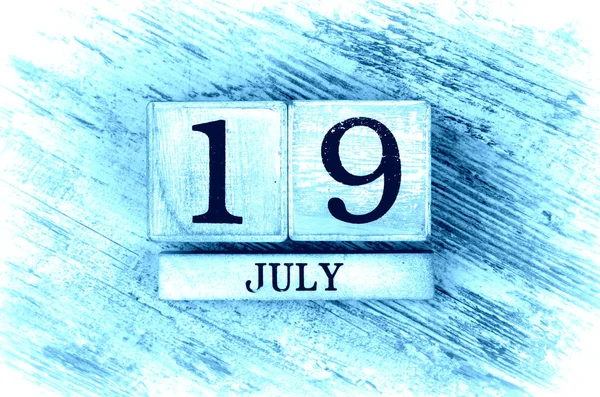7 月 19 日カレンダー — ストック写真