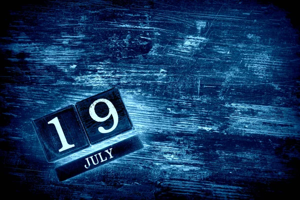 19 juli kalender — Stockfoto