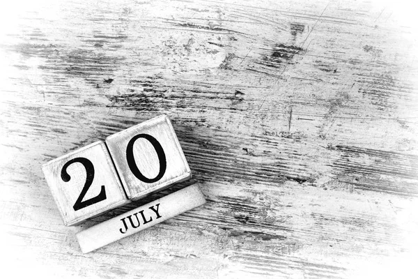 20 липня календар — стокове фото