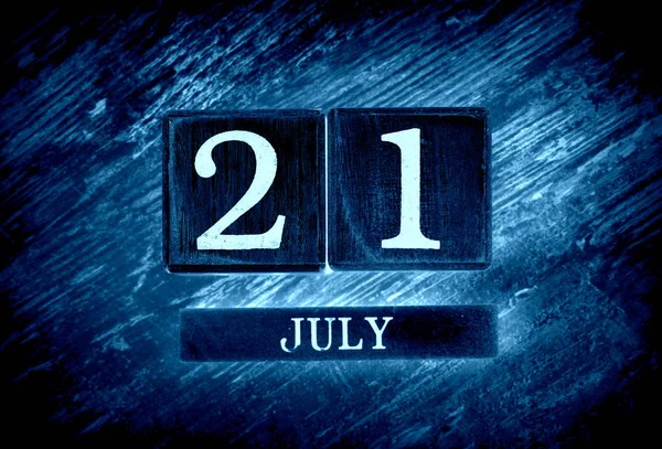21 de Julho Calendário — Fotografia de Stock