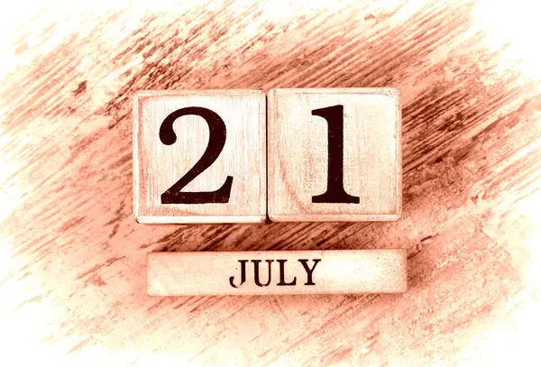 Calendario 21 de julio — Foto de Stock
