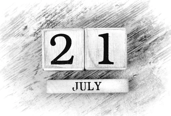 Července 21 kalendářních — Stock fotografie