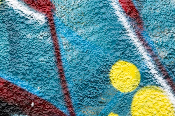 Close View Graffiti Painted Wall — Stock Photo, Image