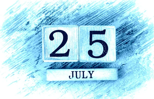 25 июля Календарь — стоковое фото