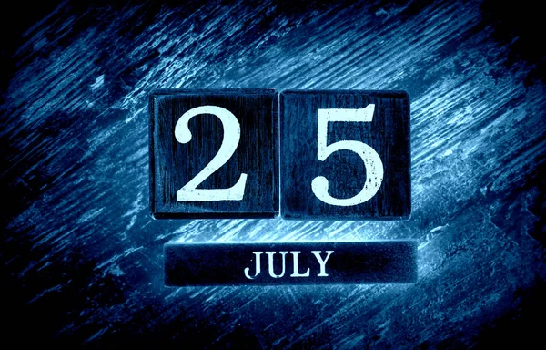 25 de julio Calendario — Foto de Stock