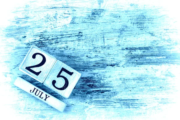 25 lipca kalendarz — Zdjęcie stockowe
