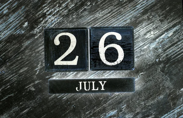26 de Julho Calendário — Fotografia de Stock