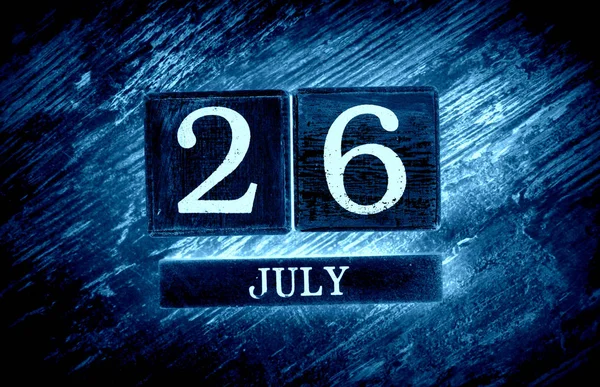 7 月 26 日カレンダー — ストック写真