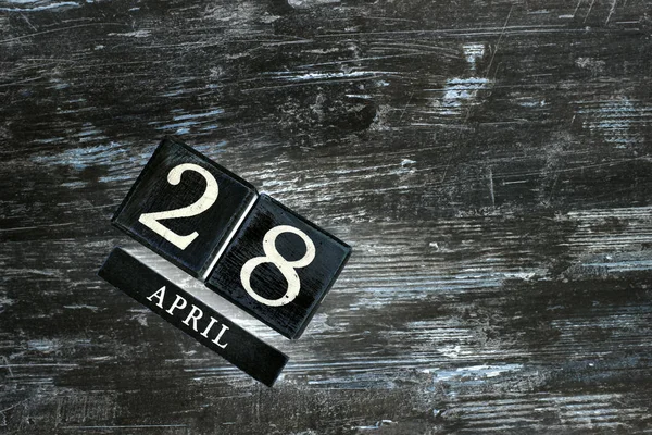 28 de Abril Calendário — Fotografia de Stock