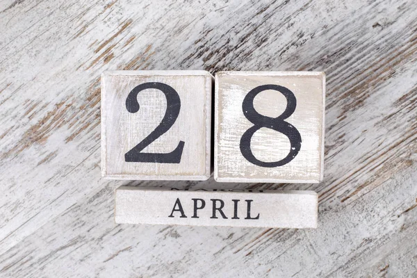 4 月 28 日カレンダー — ストック写真