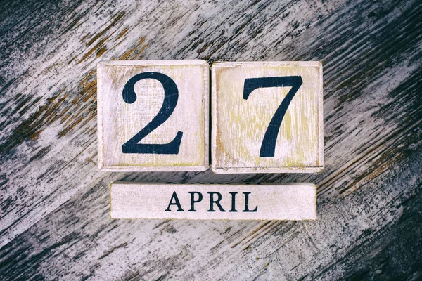 27 апреля Календарь — стоковое фото