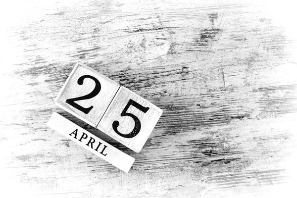 April 25th Calendar — Stock Photo, Image