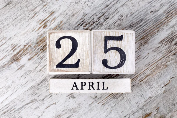 25 aprile Calendario — Foto Stock