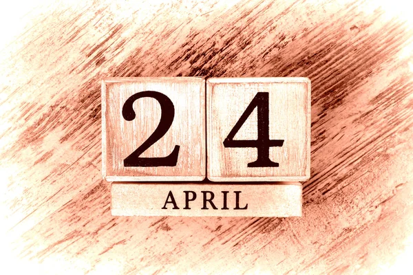 24 апреля Календарь — стоковое фото