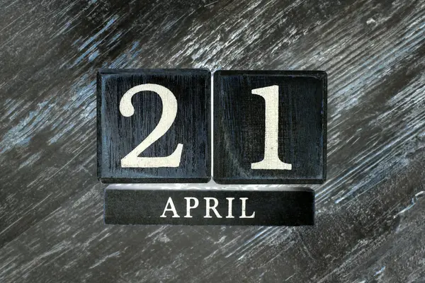 Den 21 april kalender — Stockfoto