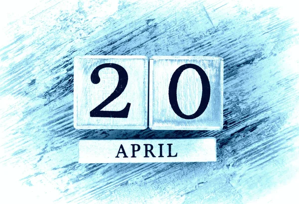 20 апреля Календарь — стоковое фото