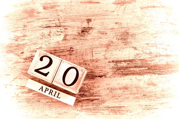 20 квітня календар — стокове фото