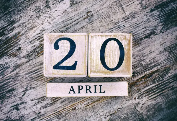 20 april kalender — Stockfoto
