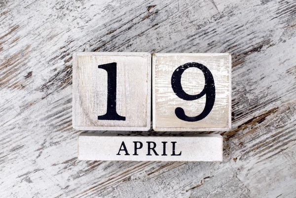 19 Απριλίου ημερολόγιο — Φωτογραφία Αρχείου