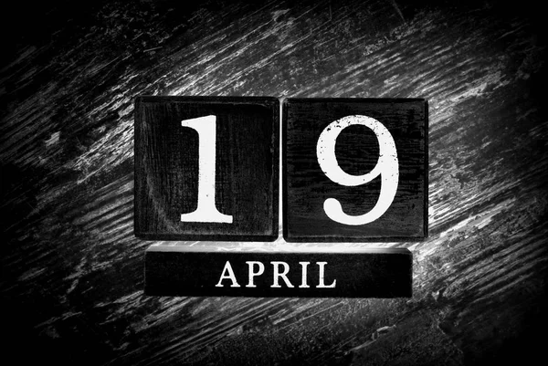 April 19th Calendar — Stock Photo, Image