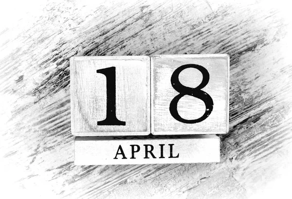 18 april kalender — Stockfoto