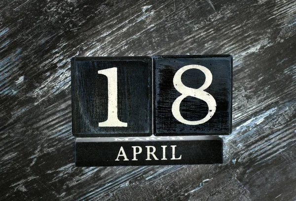 18 aprile Calendario — Foto Stock