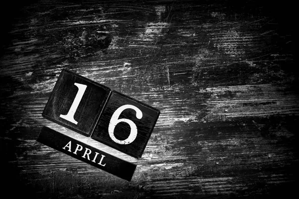 April 16th Calendar — Stock Photo, Image