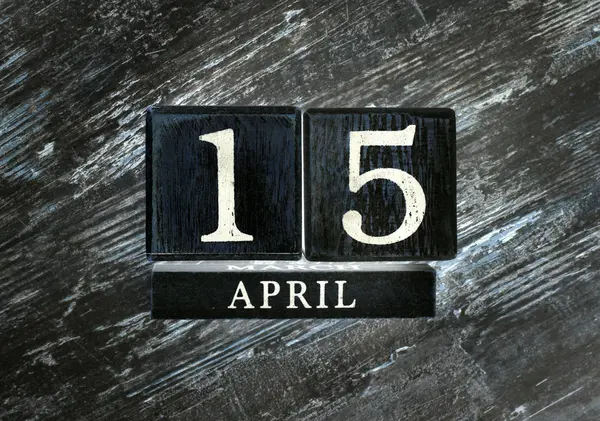 15 Απριλίου ημερολόγιο — Φωτογραφία Αρχείου