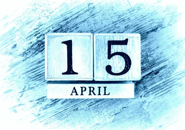 15 de Abril Calendário — Fotografia de Stock