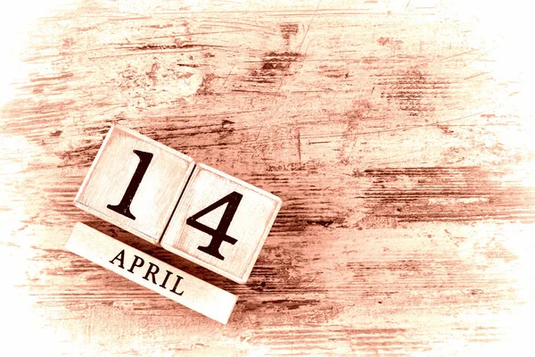 14 Απριλίου ημερολόγιο — Φωτογραφία Αρχείου