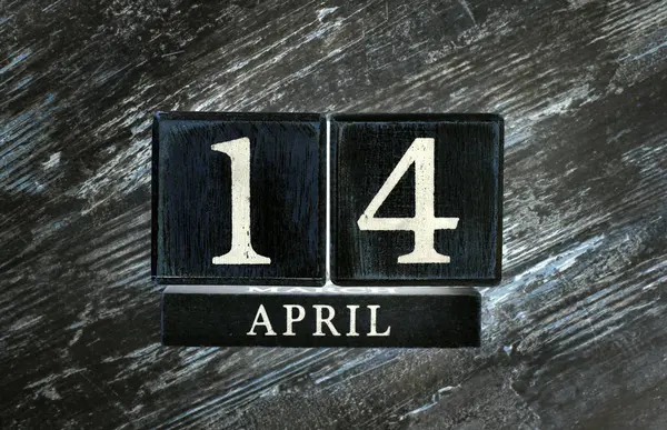 April 14th Calendar — Stock Photo, Image