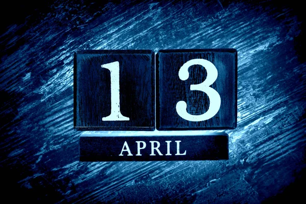 13. dubna kalendáře — Stock fotografie