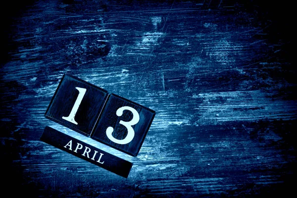 13 de Abril Calendário — Fotografia de Stock