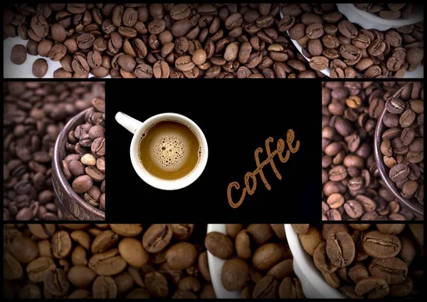 トルコ コーヒーとコーヒー豆 — ストック写真