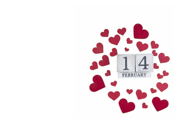 February 14Th Calendar Valentine Day — Stock Photo, Image