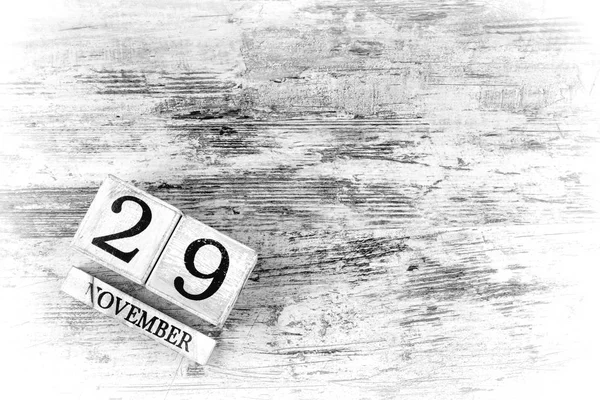 Wooden Calendar Date November — Stock Photo, Image