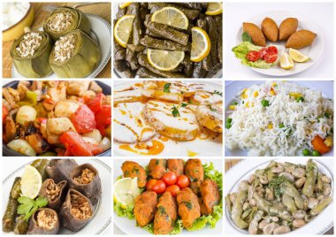 Lezzetli Türk yemekleri kolaj