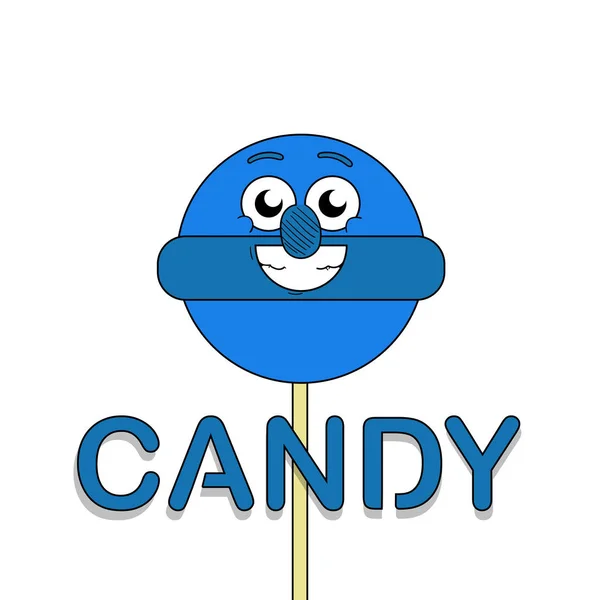Colorful Lollipop Lettering Candy White Background — Stockfoto
