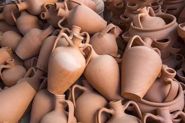 View Clay Pots Background — Stock Photo, Image
