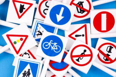 Trafik işaretleri arka plan