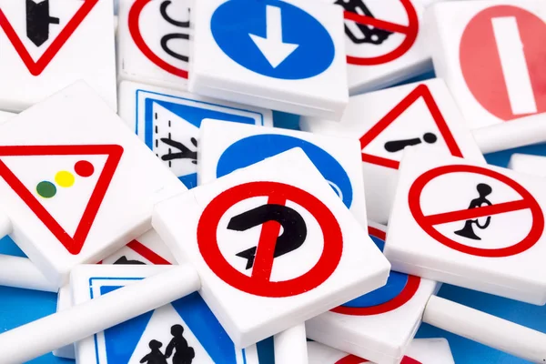 Traffic Signs Background — Stock Photo, Image