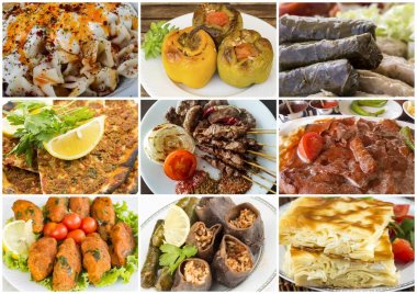 Lezzetli yemek kolaj 